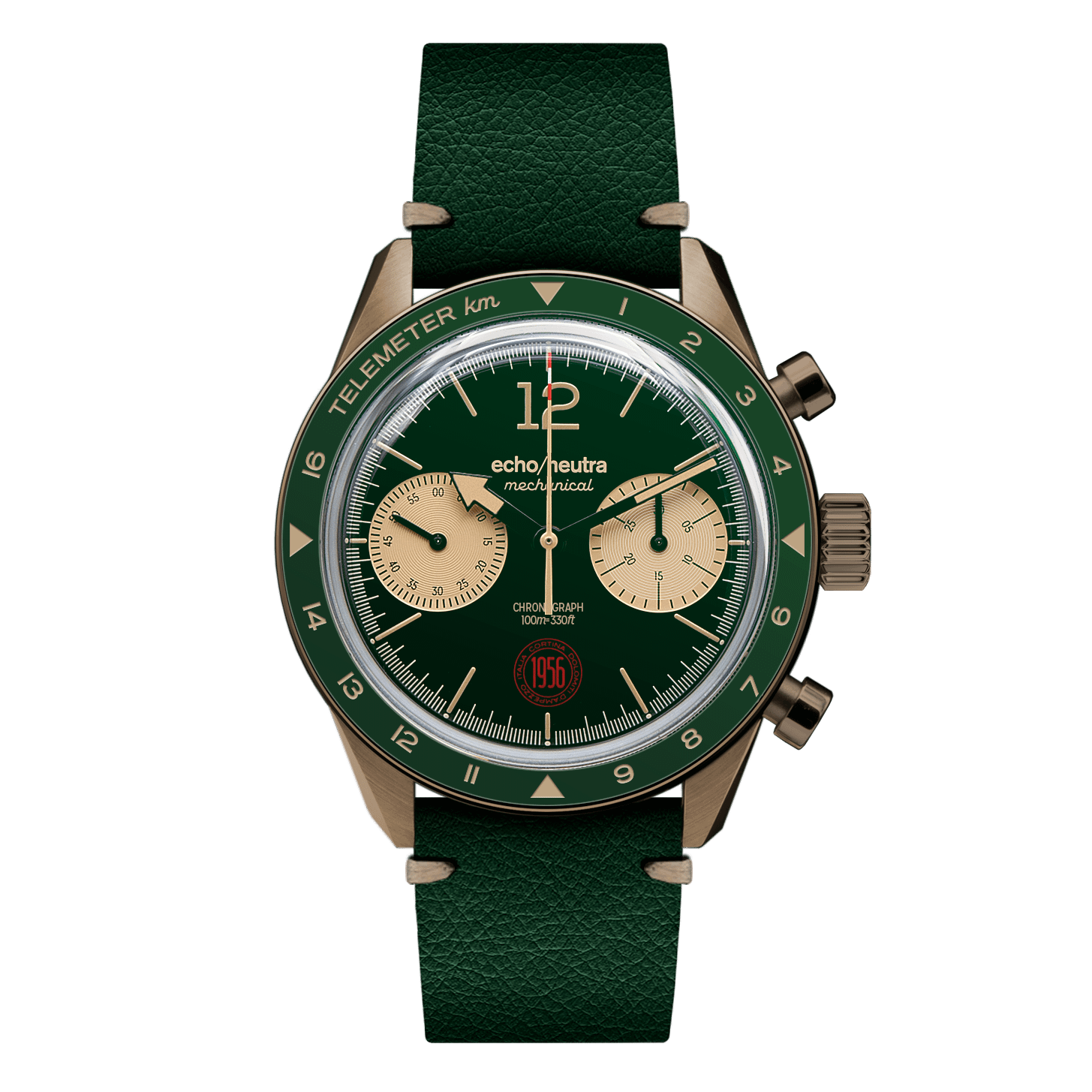Cortina 1956 | Cronografo Bronzo Verde